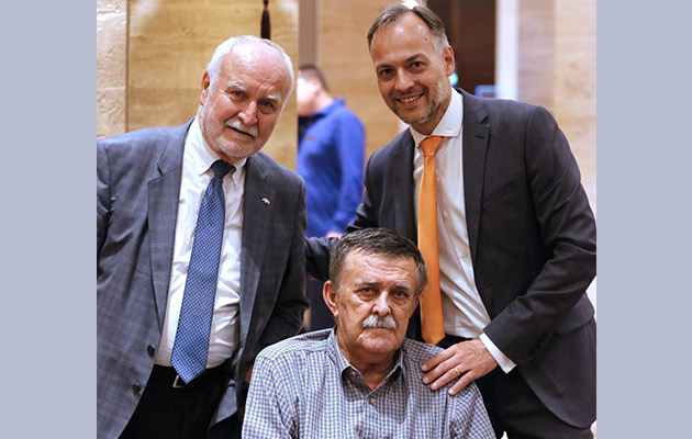 Prof. dr Theo Seiler, prof. dr Mirko Jankov i Dusan Vukojevic